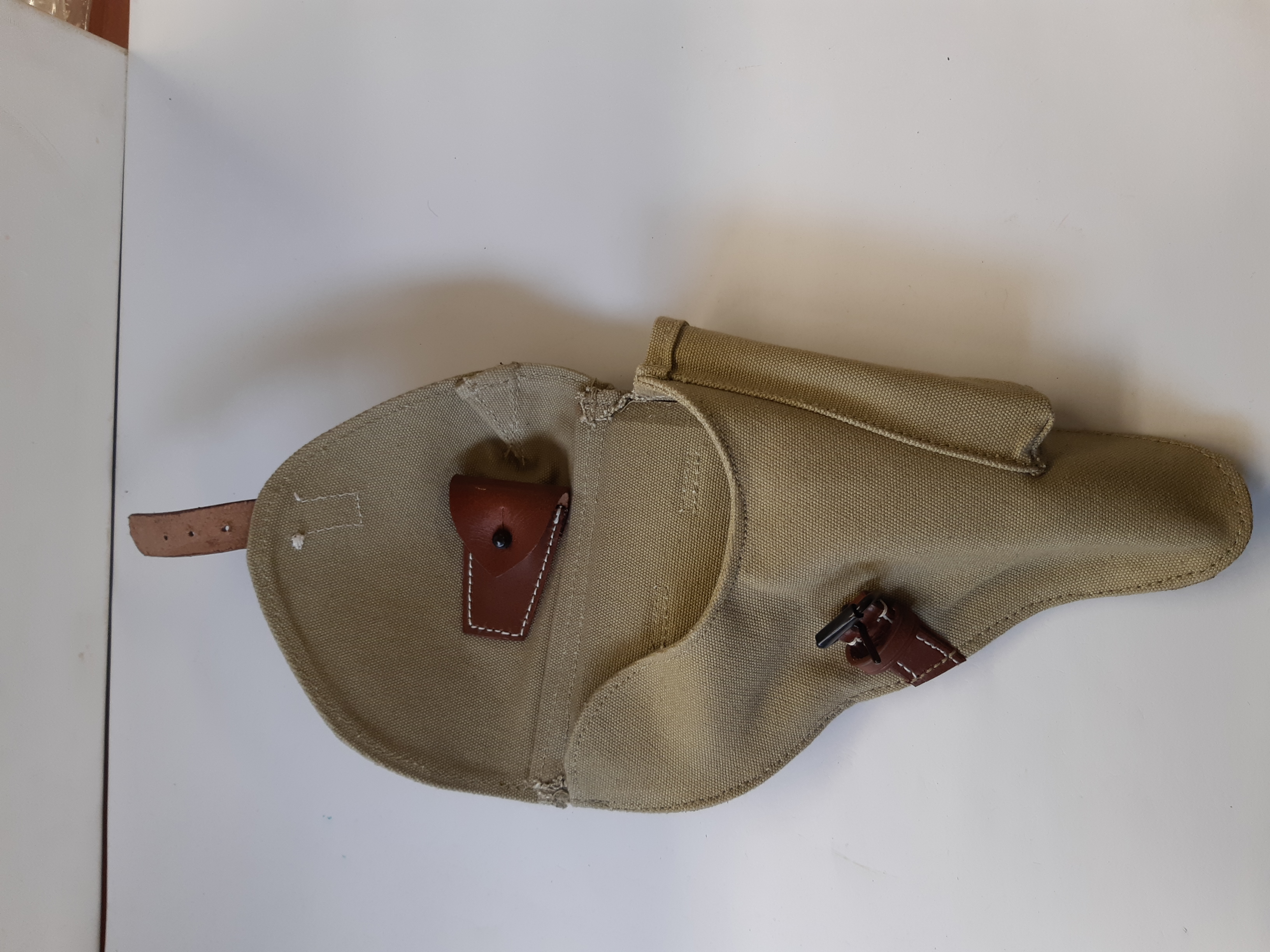 WWII GERMAN P08 LUGER DAK COTTON CANVAS HOLSTER