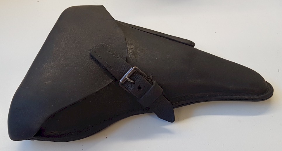 German WW1 Black Leather P-08 Luger Holster – Original