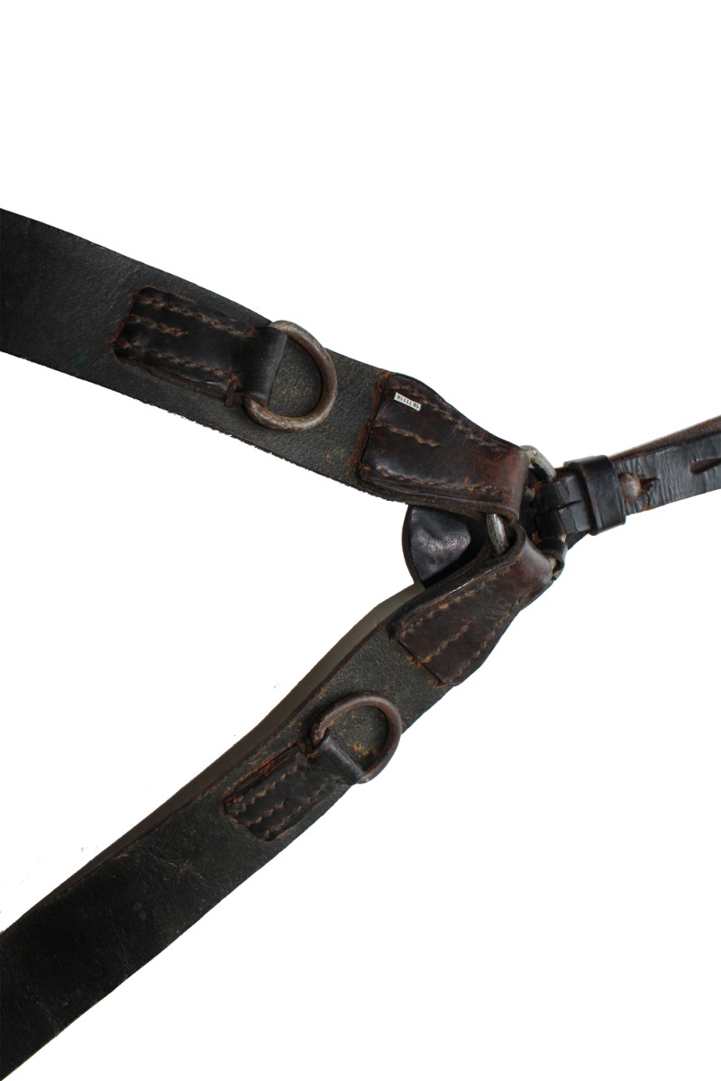 WW2 German Y Straps – 1942 DNQ 42 Maker Marked